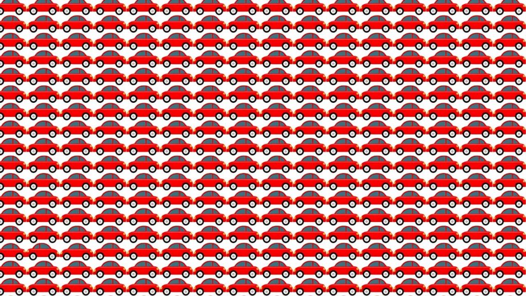 Can You Spot the Car Facing The Wrong Way In This Optical Illusion Puzzle